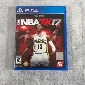 NBA 2K17 PS4 PlayStation 4 Sony Complete W Manual Paul George Pro Basketball